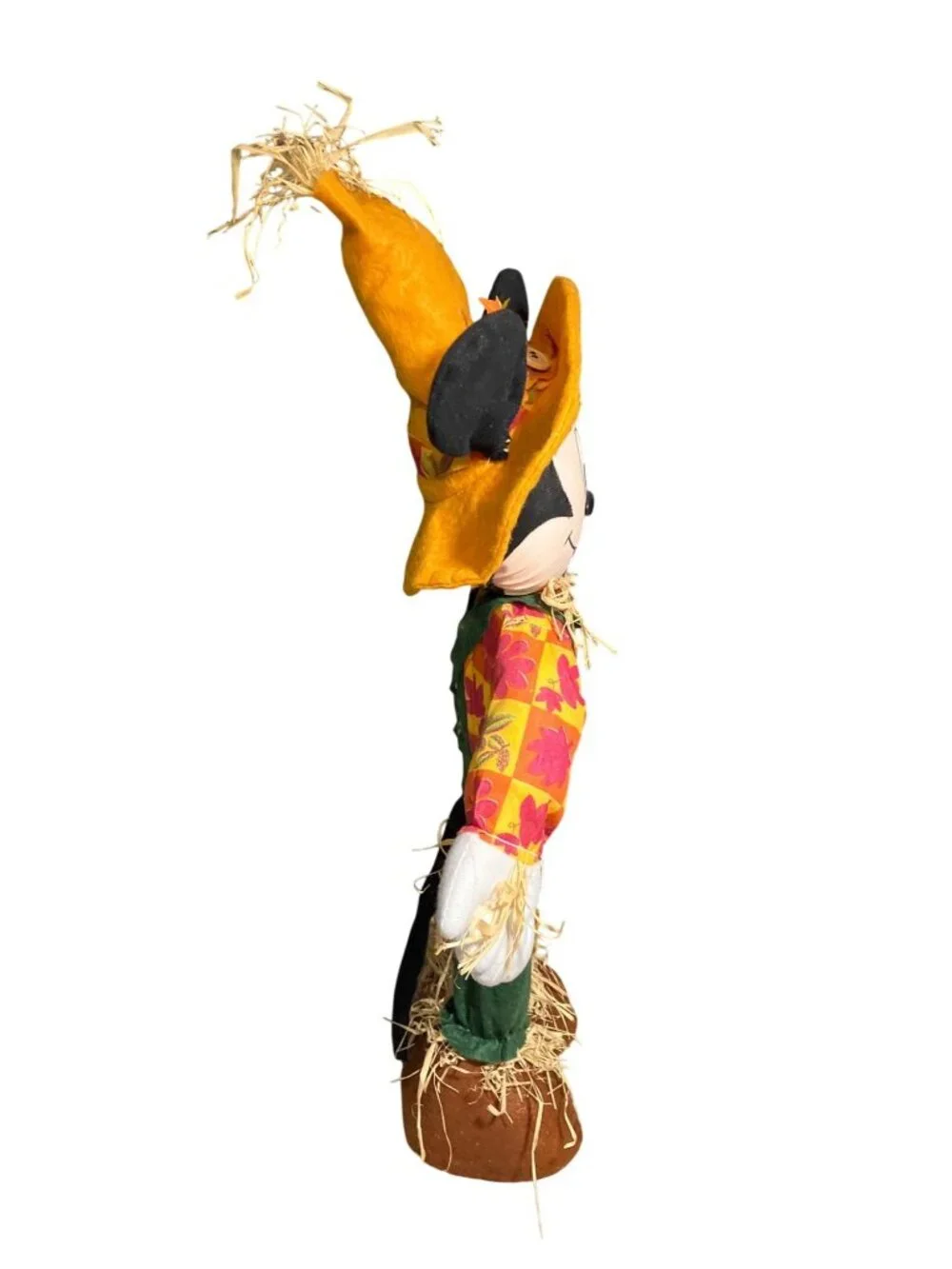 Mickey Mouse Scarecrow Fall Harvest Plush Decoration 18
